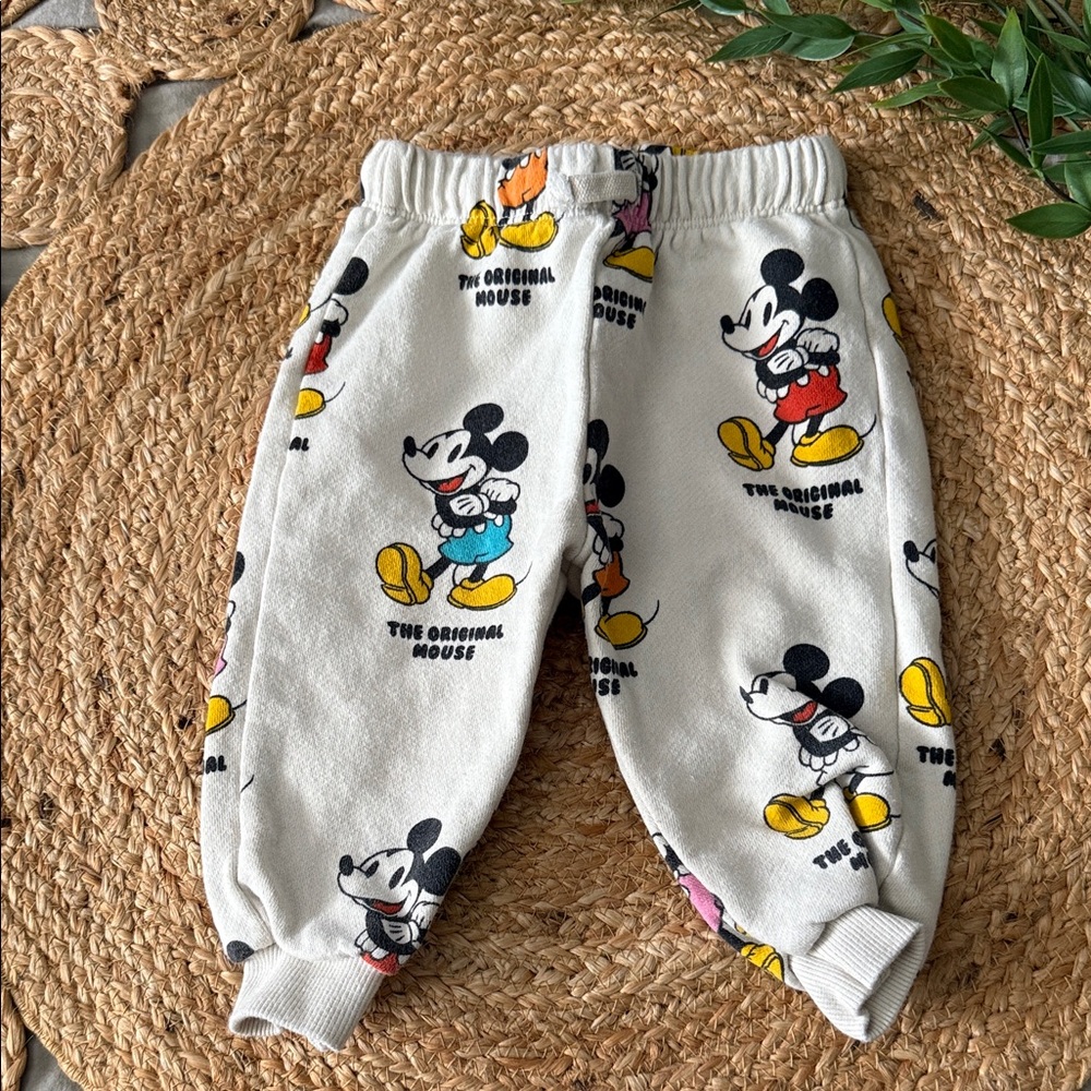 Zara 3-4T Sweatpants Disney Mickey Print